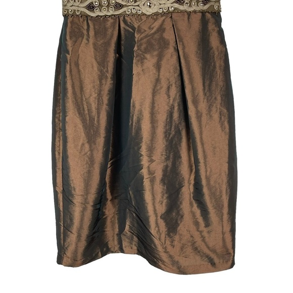 SUE WONG N3306 SOUTACHE BEADED STRAPLESS MINI COCKTAIL DRESS - Picture 6 of 12